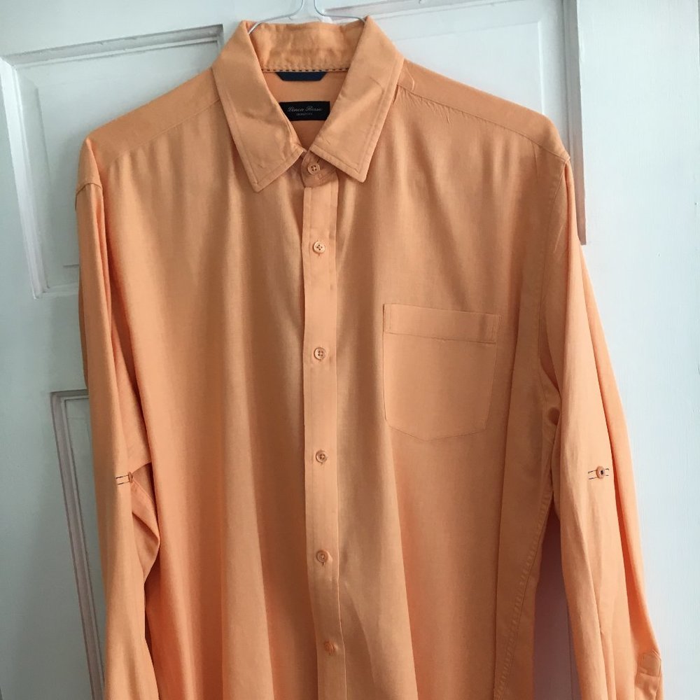 LINEA ROSSE Men's Linen-Blend Long Sleeve Shirt